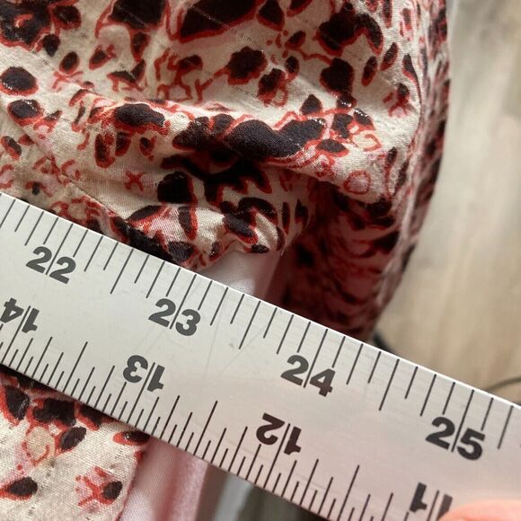 Scotch & Soda Vagabond Voyage Women's Metallic Floral Blouse Size Petite Flowy - Picture 13 of 13